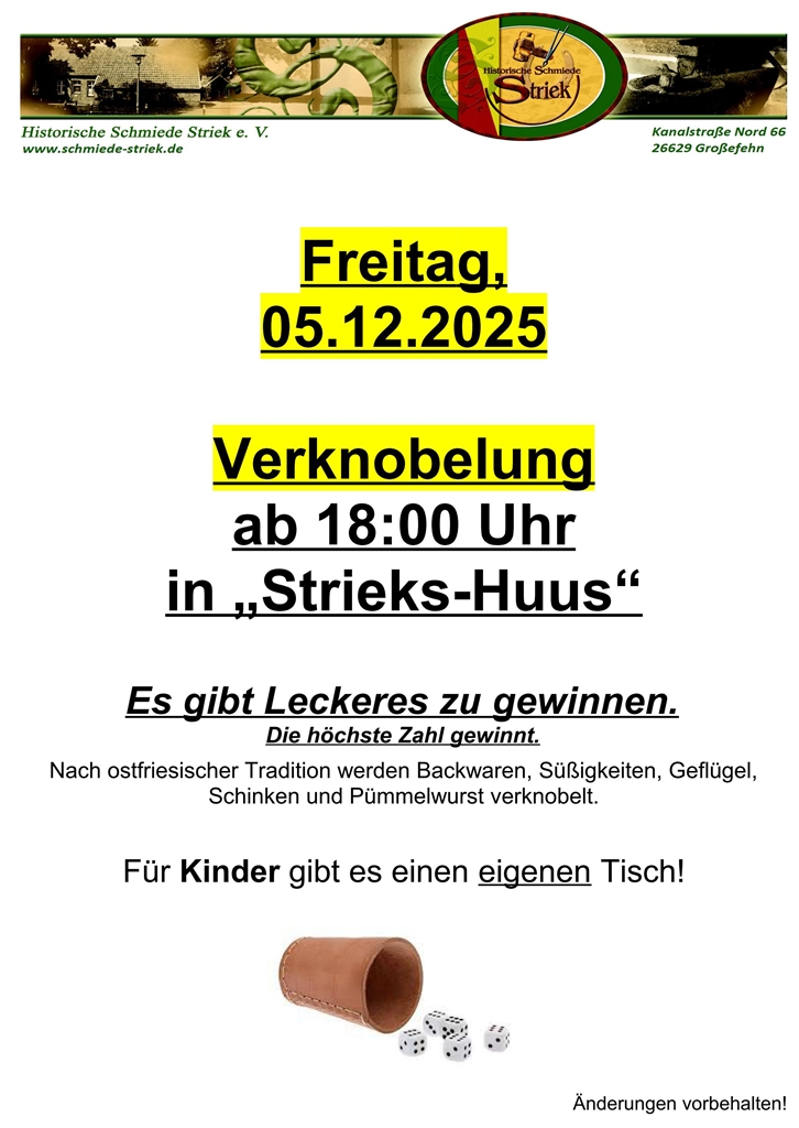 Verknobelung am 05.12.2025